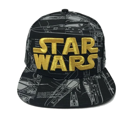 Star Wars X-Wing Blueprint Hat NWT Unisex One Size - Picture 2 of 5
